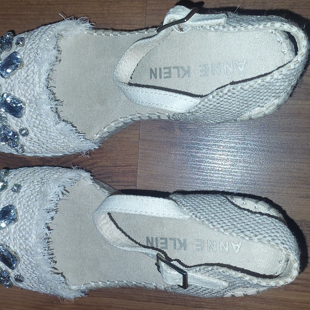 Anne Klein Lenox Espadrille Wedge Sandals - Picture 11 of 14